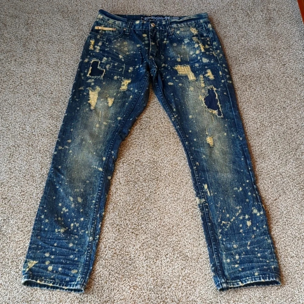 The Heritage by America men's blue denim size 32X33 pants - Picture 2 of 15